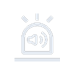 The Strobe & siren button in the Hik-Connect app.